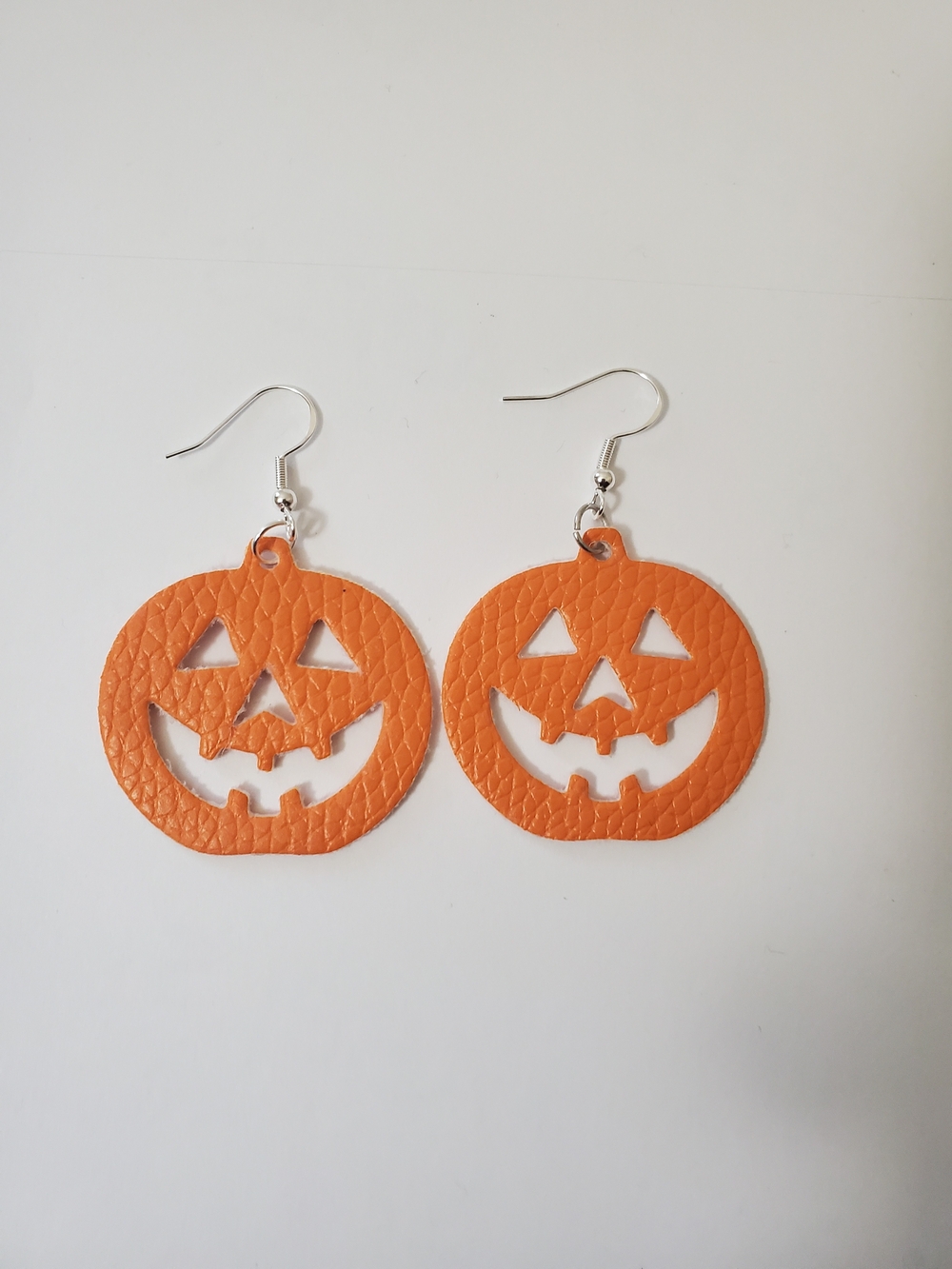 Orange Jack-O'-Lantern Pumpkin Earrings